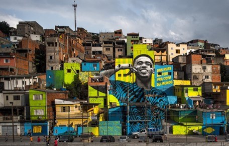 Wall Paint advertising Adidas